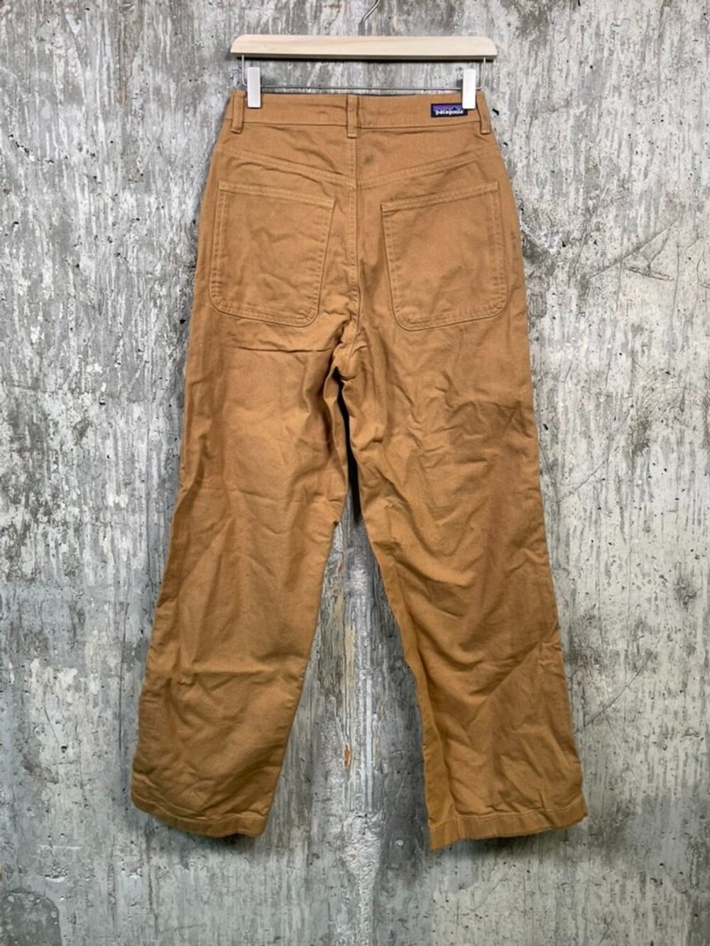 PATAGONIA Women's Point Reyes Canvas Wide-Leg Pants Size 4 in Nest Brown - Picture 3 of 7